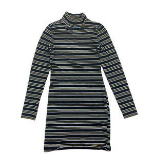 Wild Fable Striped Black and White Midi Dress XXL